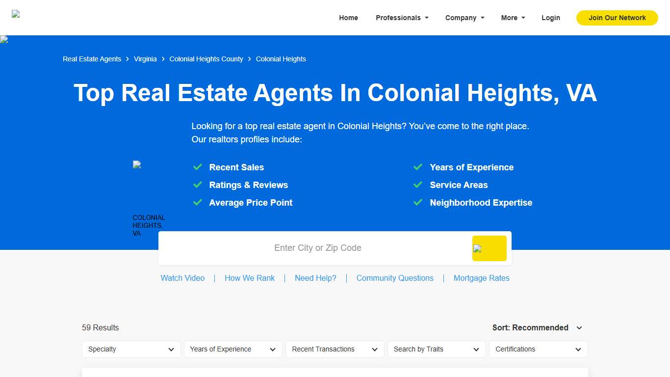 Top Real Estate Agents & Realtors in Colonial Heights, VA for 2026 (Verified)