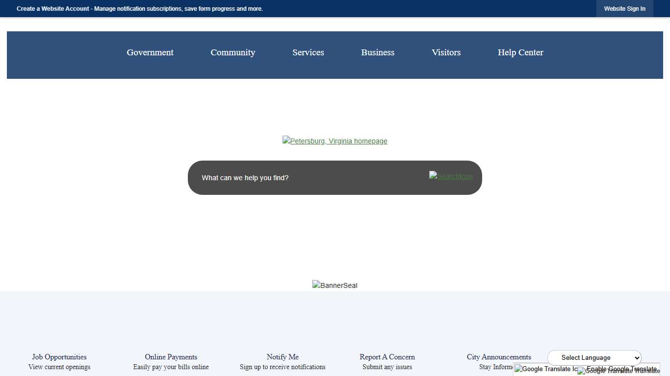 Petersburg, VA - Official Website Official Website