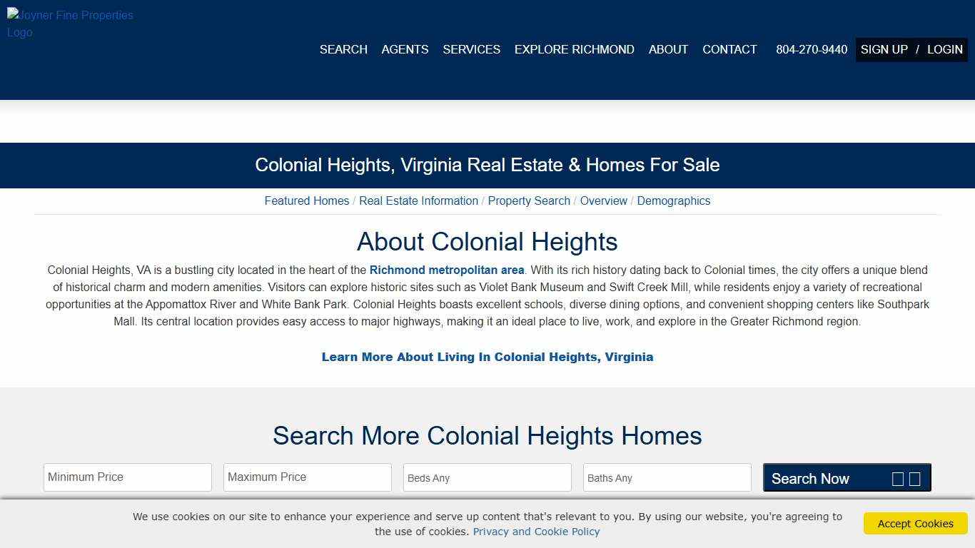 Colonial Heights Realtors Homes for Sale in Colonial Heights, VA - Joyner Fine Properties